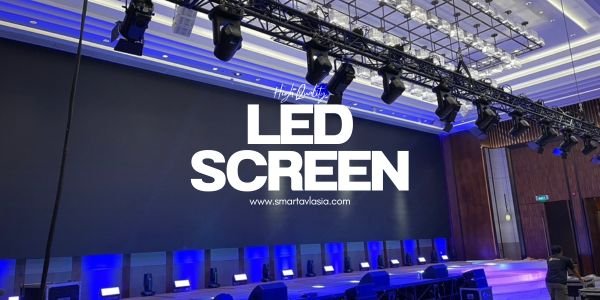 Large LED screen rental in Bangkok used at an outdoor concert for enhanced audience experience