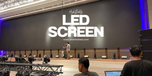 Portable LED screen rental in Phuket, ideal for intimate wedding ceremonies and small gatherings