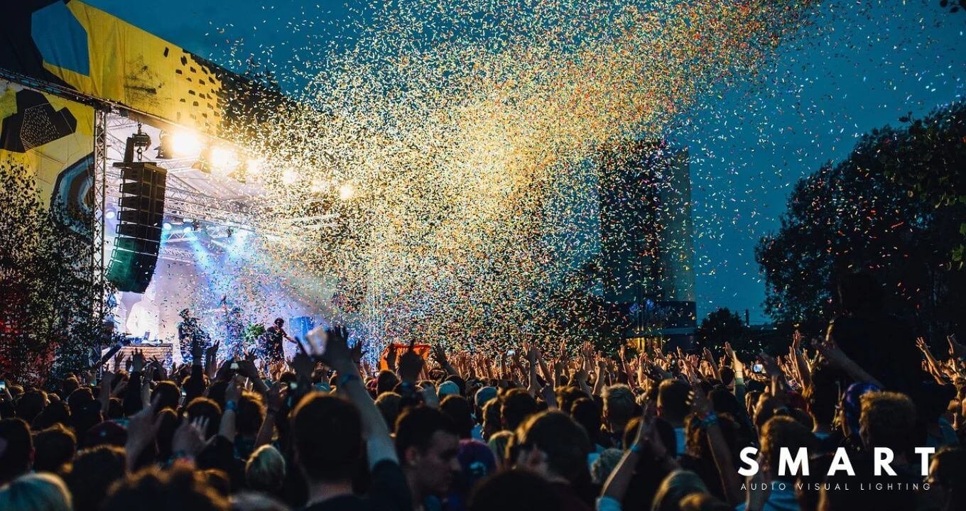 High-quality audio equipment setup for music festival in Thailand